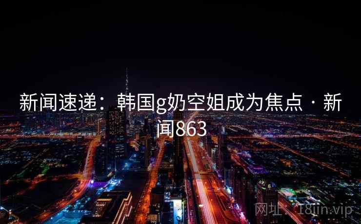 新闻速递：韩国g奶空姐成为焦点 · 新闻863