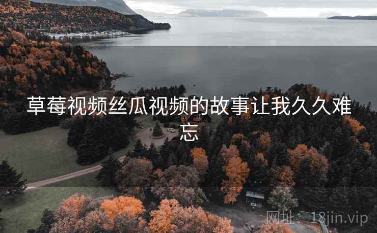 草莓视频丝瓜视频的故事让我久久难忘